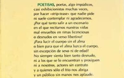 Poetisas, poetas, algo impúdicos