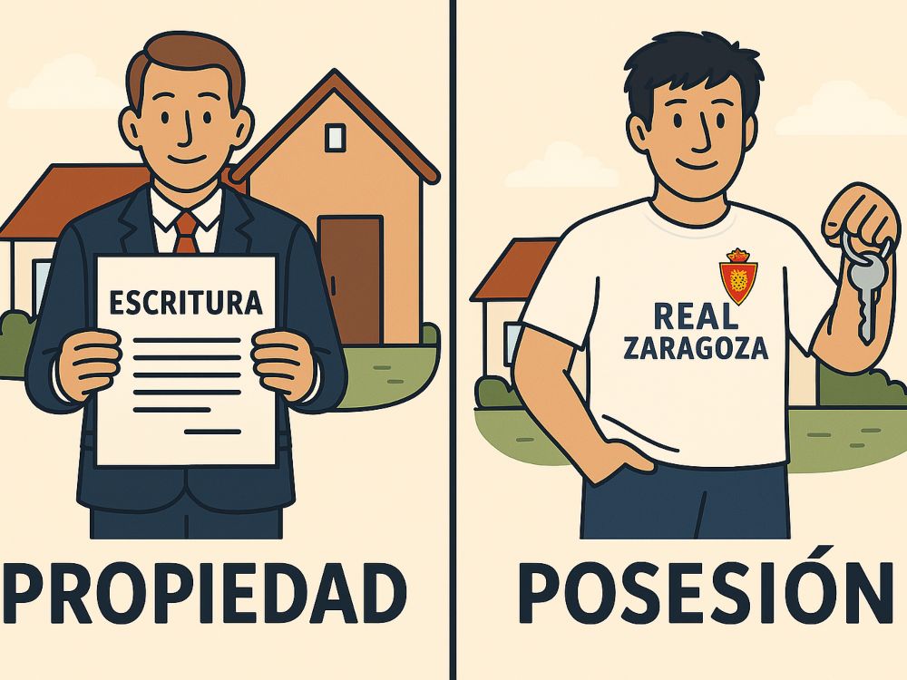 ¿Es lo mismo posesión y propiedad?
