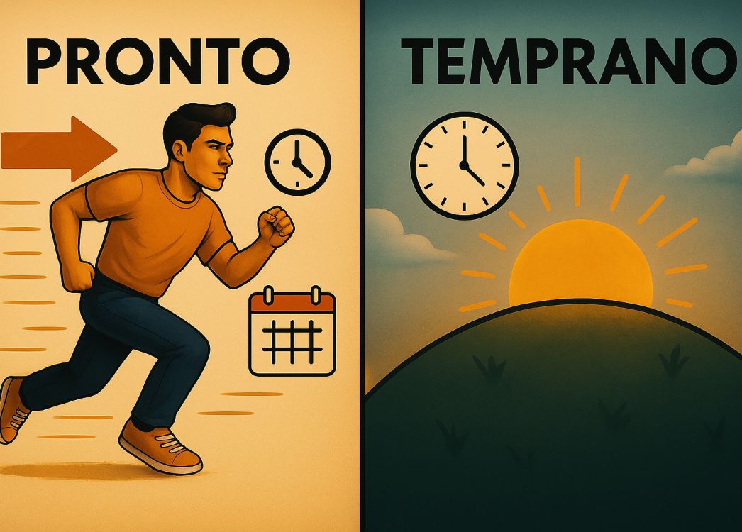 ¿Son sinónimos pronto y temprano?