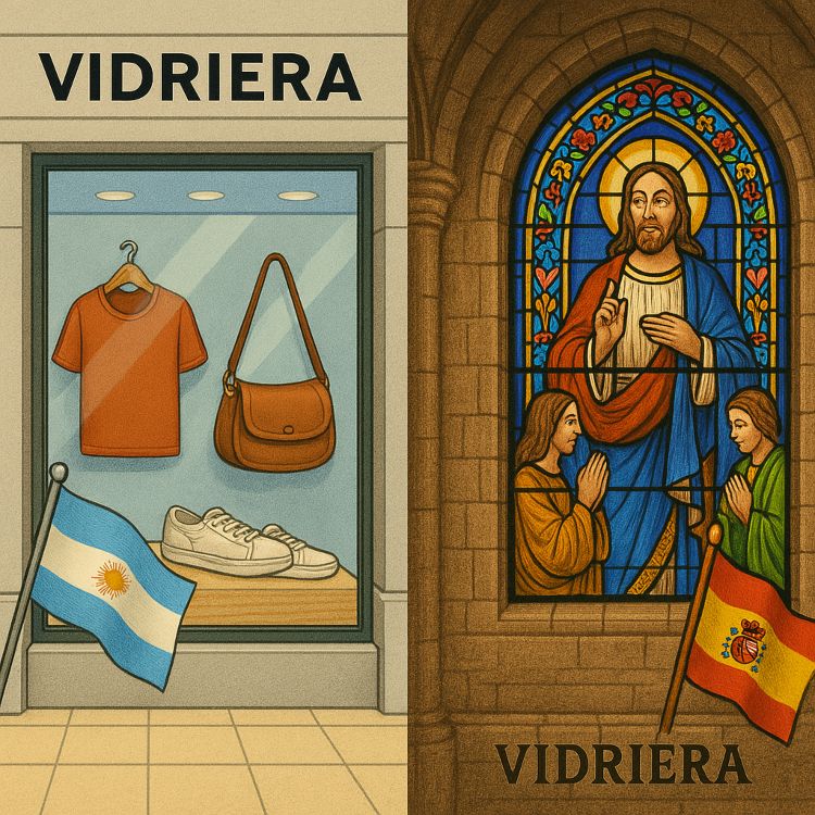 ¿Escaparate o vidriera?