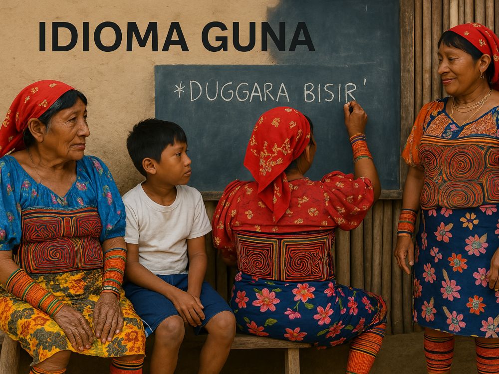 ¿Dónde se habla el idioma guna?