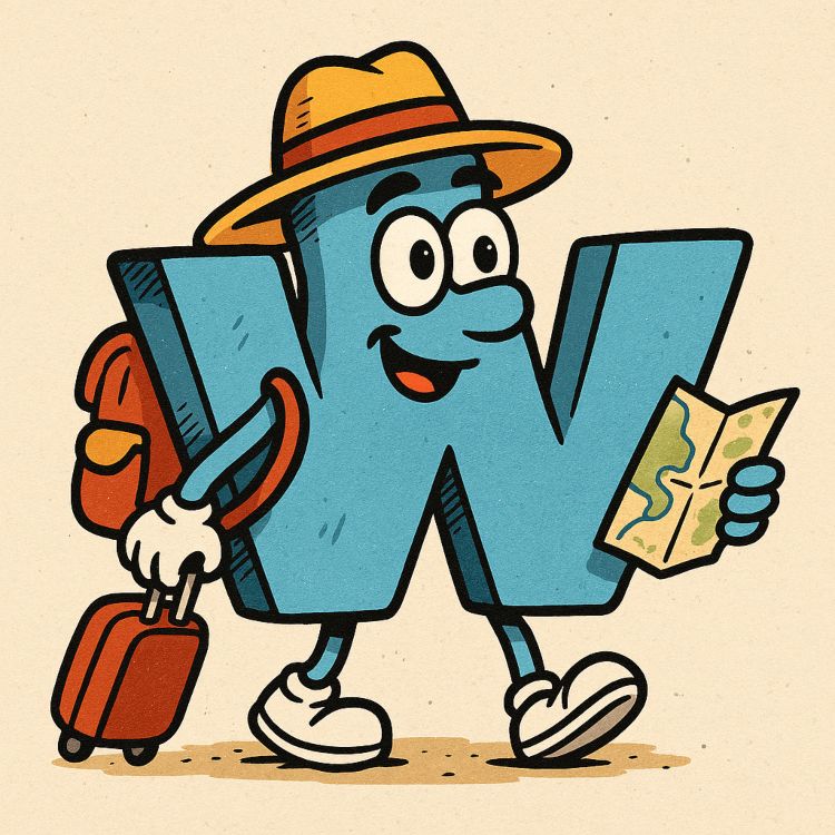 La letra turista: W