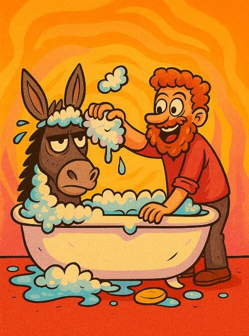 Lavar la cabeza a un burro