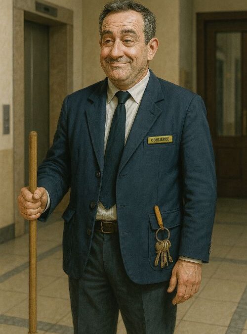 Conserje, custodia y limpieza