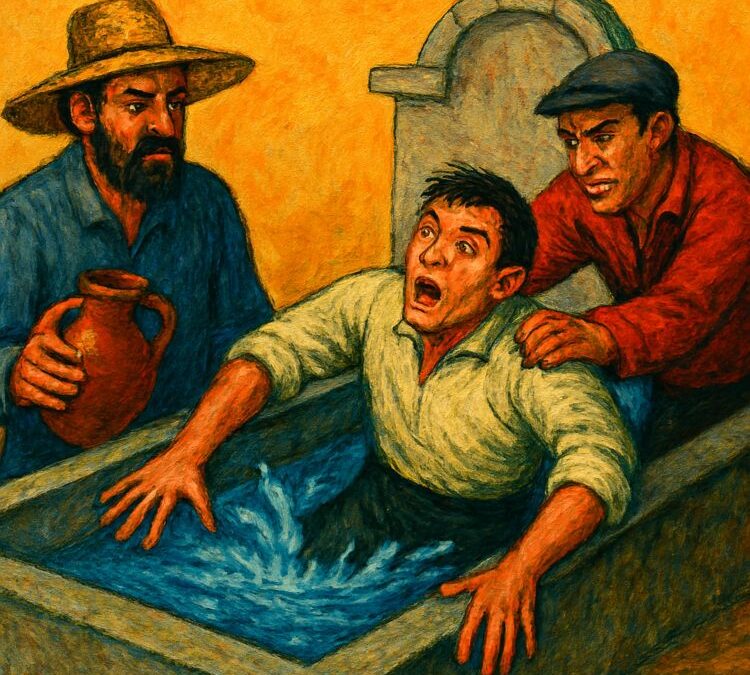 El aguador y el pilón