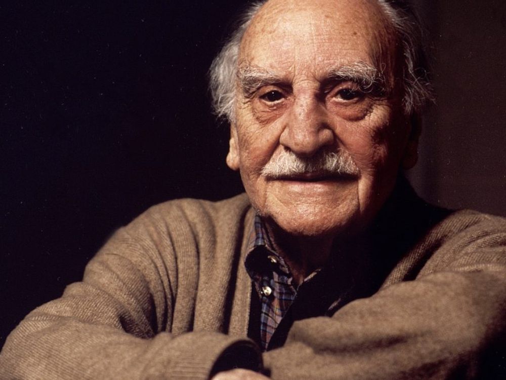 Francisco Ayala Retrato de Francisco Ayala ya anciano, con expresión serena