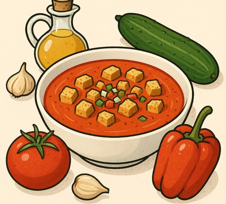 Gazpacho: huerta licuada