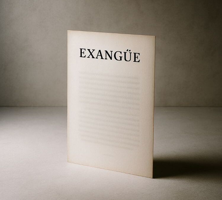 Exangüe, ni sangre ni fuerza